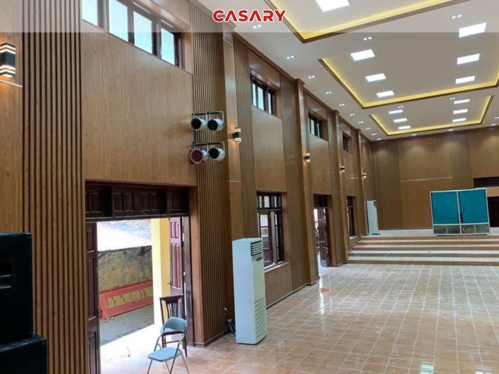 Công trình thực tế tấm ốp than tre Casary