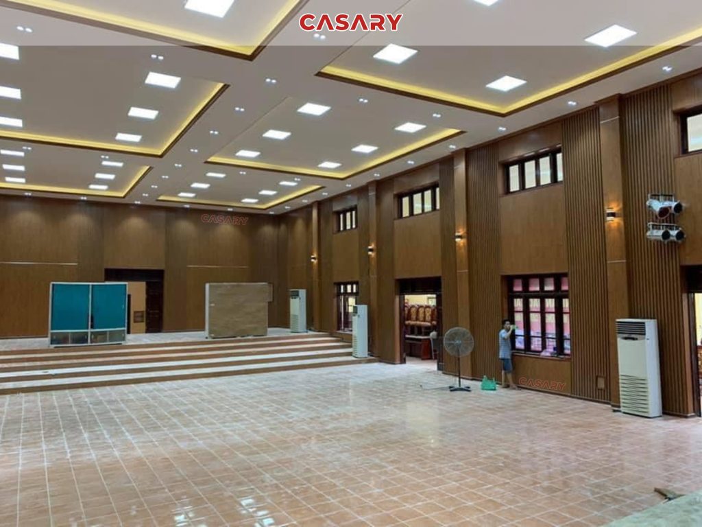 Công trình thực tế tấm ốp than tre Casary