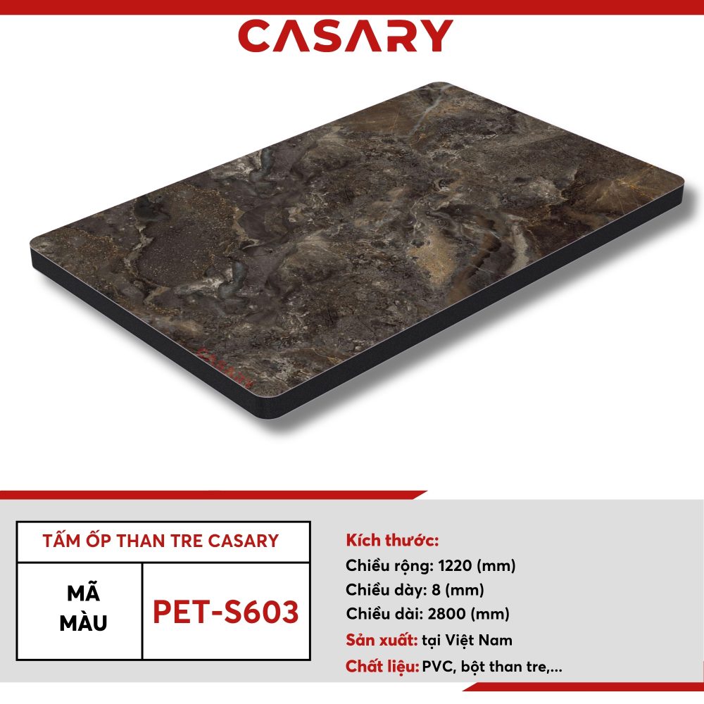 Tấm ốp than tre Casary màu PET-S603