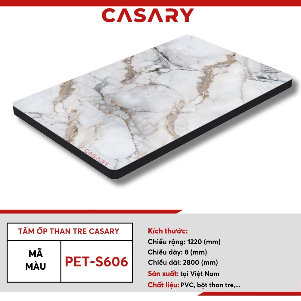Tấm ốp than tre Casary màu PET-S606