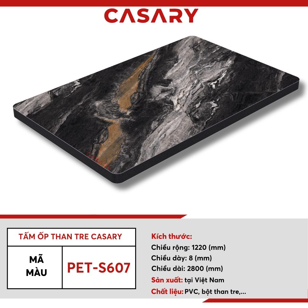 Tấm ốp than tre Casary màu PET-S607