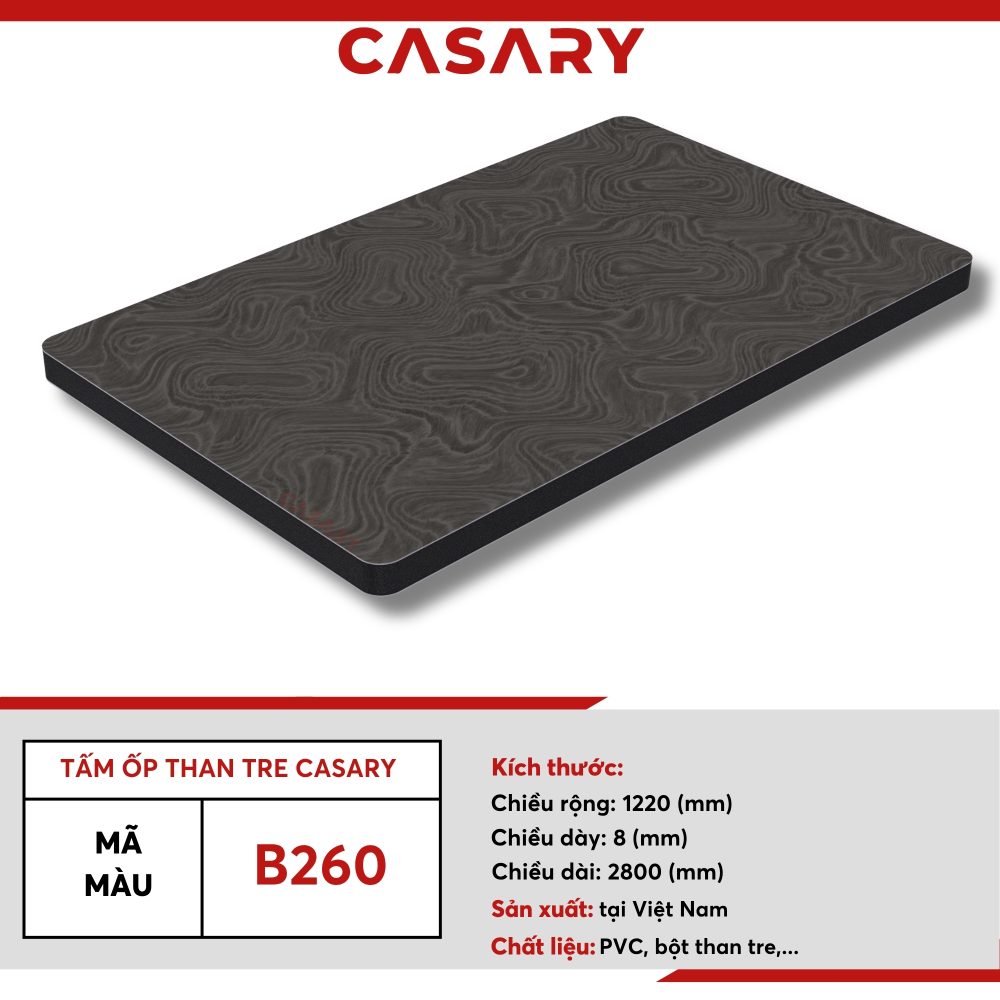 Tấm ốp than tre Casary màu B260