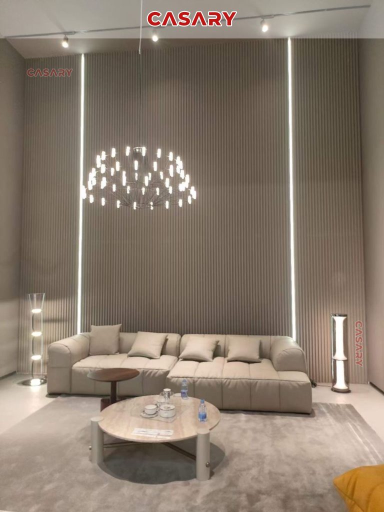 Công trình thực tế tấm ốp than tre Casary