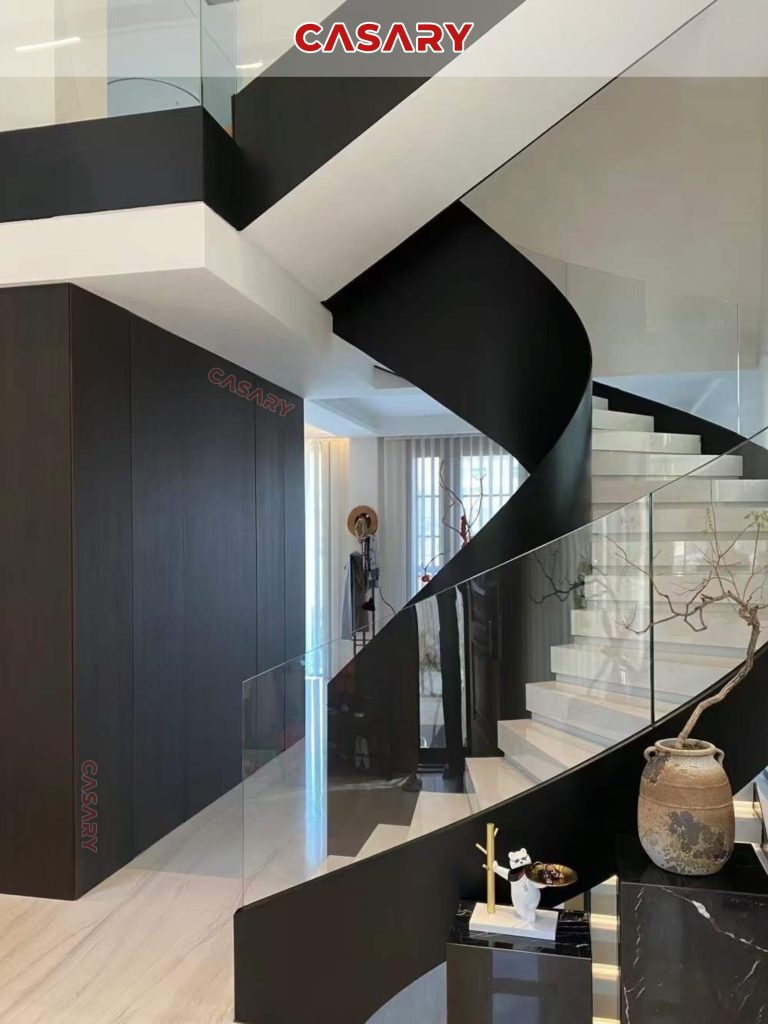 Công trình thực tế tấm ốp than tre Casary