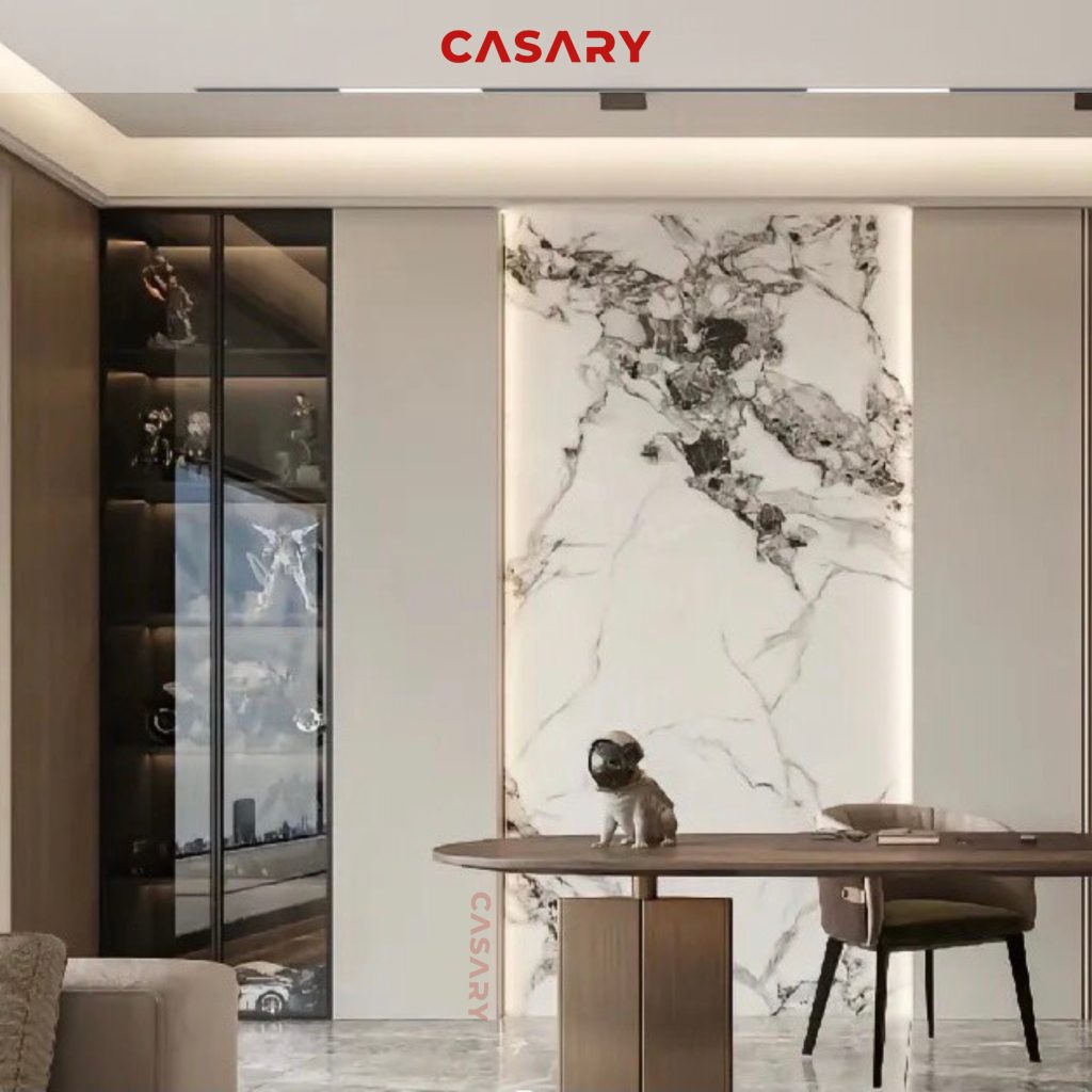 Công trình thực tế tấm ốp than tre Casary