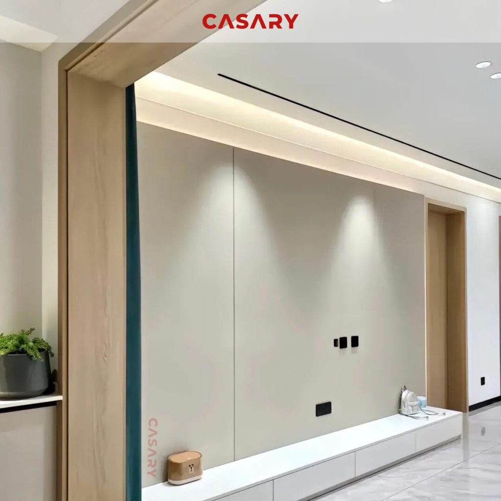 Tấm ốp than tre Casary màu D453 19 Công trình thực tế tấm ốp than tre Casary