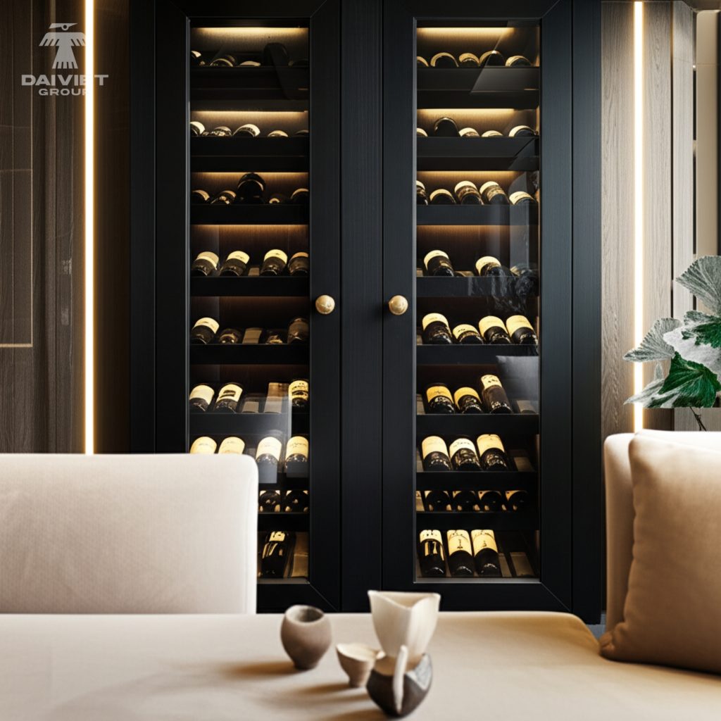 Công trình thực tế tủ rượu Casary