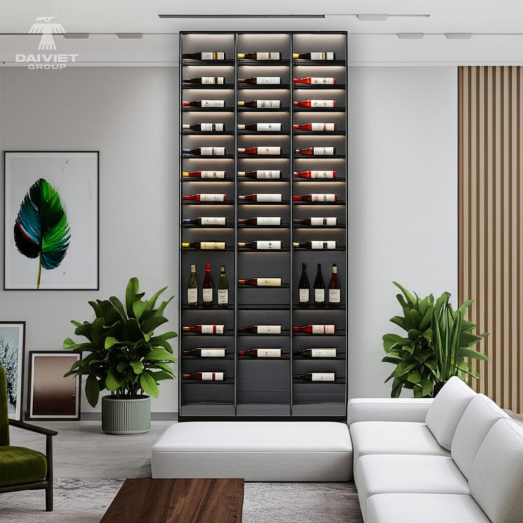 Công trình thực tế tủ rượu Casary