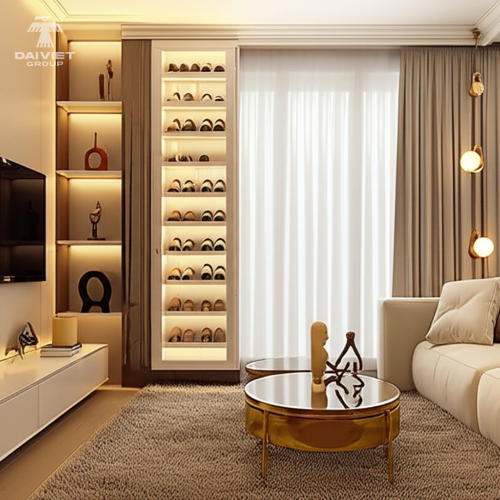 Công trình thực tế tủ rượu Casary