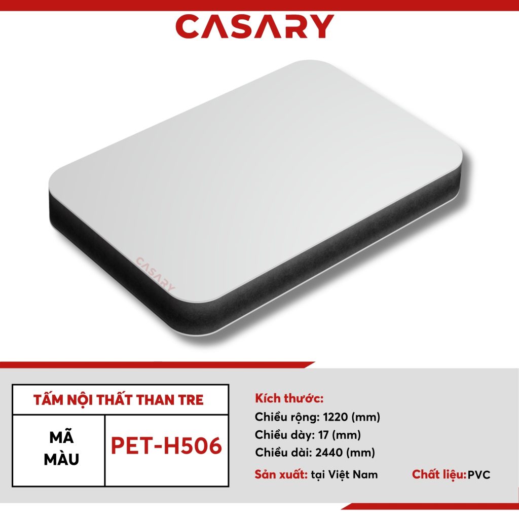 Tấm nội thất than tre Casary màu PET-H506 7 Tấm nội thất than tre Casary màu PET-H506