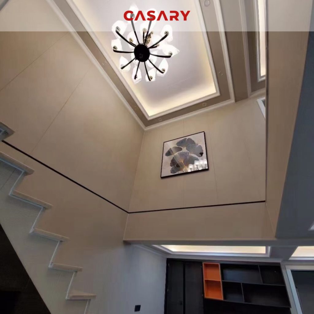 Công trình thực tế tấm ốp than tre Casary