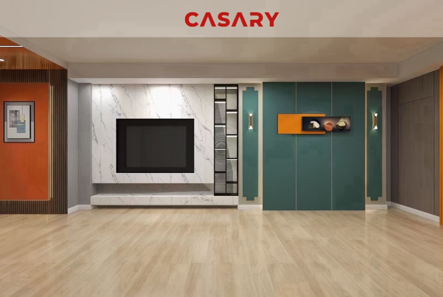 Tấm ốp than tre Casary màu PET-H506 17 Công trình thực tế tấm ốp than tre Casary