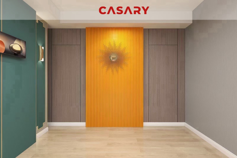 Tấm ốp than tre Casary màu PET-H502 18 Công trình thực tế tấm ốp than tre Casary