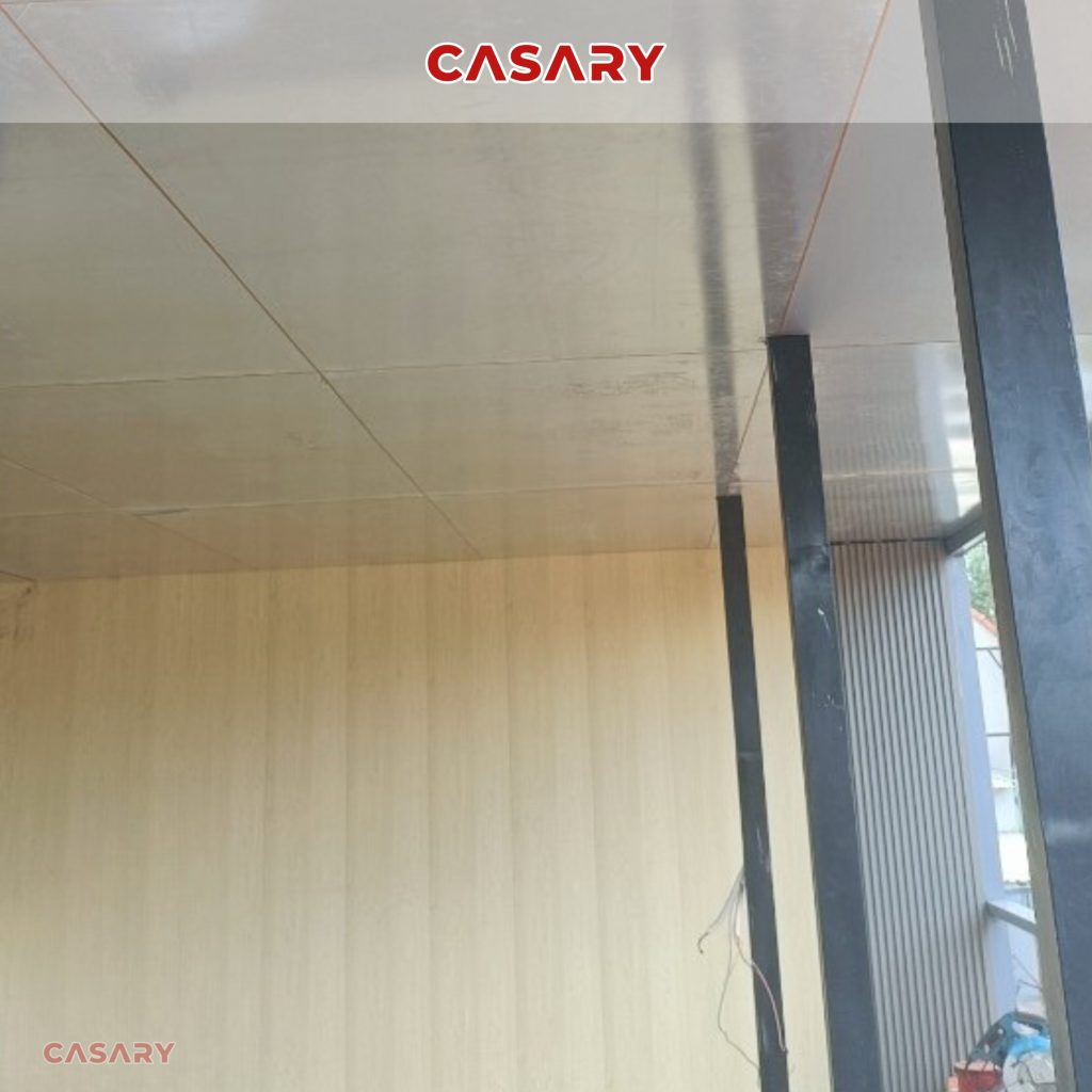 Tấm ốp than tre Casary màu B261 17 Công trình thực tế tấm ốp than tre Casary