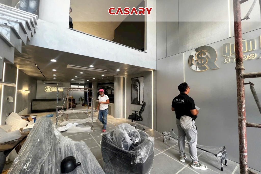 Tấm ốp than tre Casary màu B264 19 Công trình thực tế tấm ốp than tre Casary