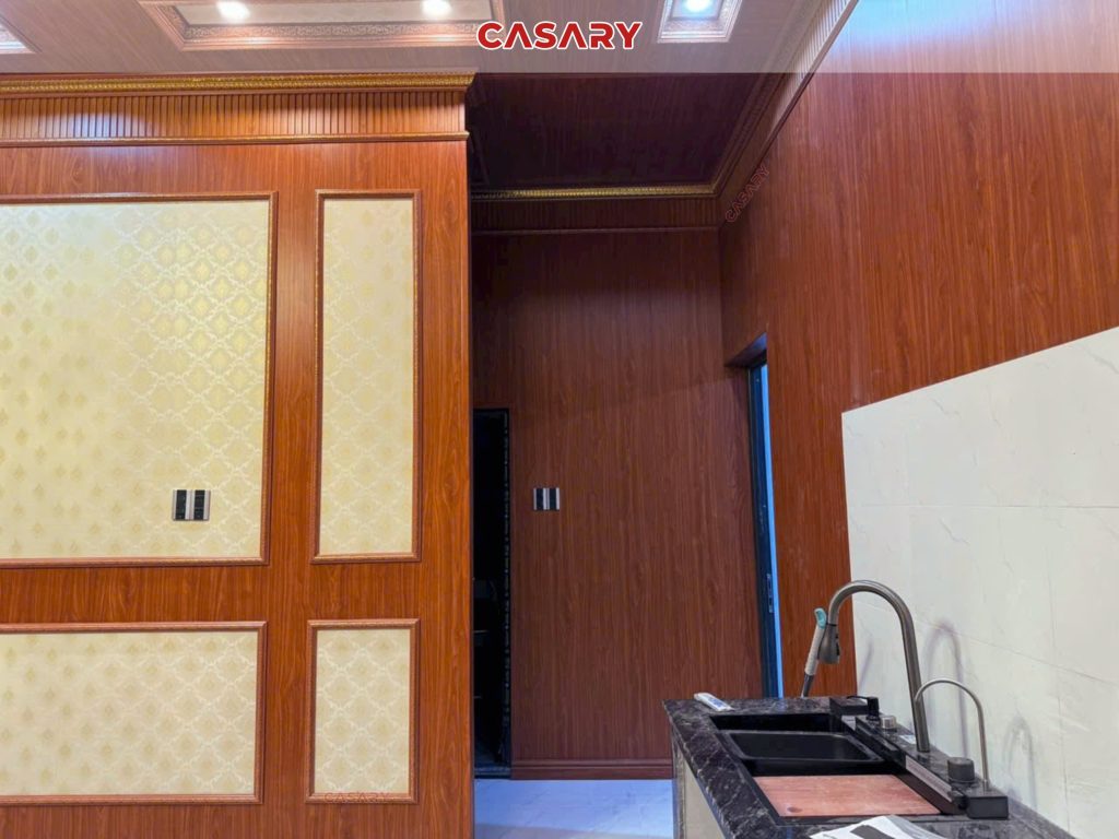 Tấm ốp than tre Casary màu S305 19 Công trình thưc tế tấm ốp than tẻ Casary