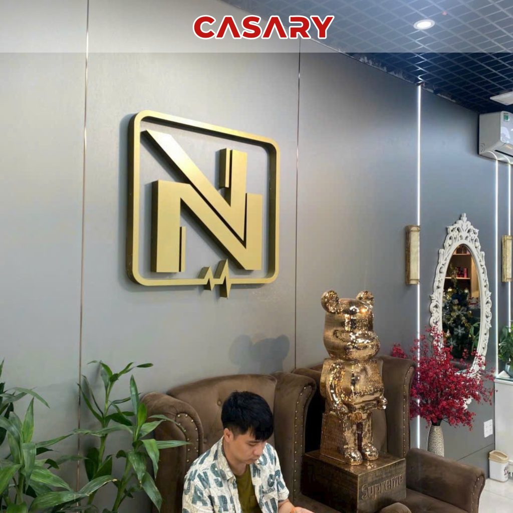 Công trình thưc tế tấm ốp than tre Casary