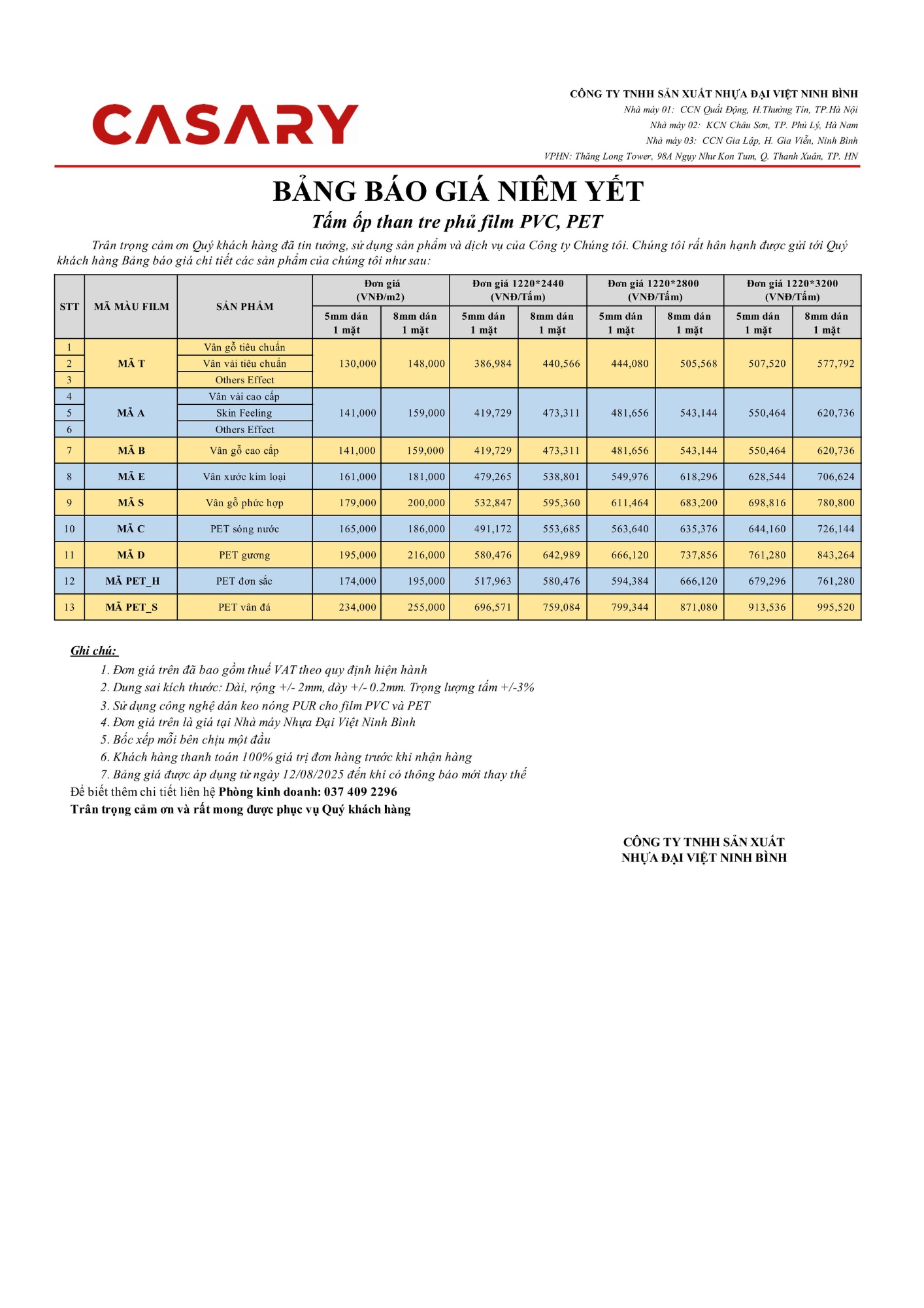 Báo giá tấm nội thất than tre 17mm Casary 2 Báo giá Tấm nội thất than tre Casary