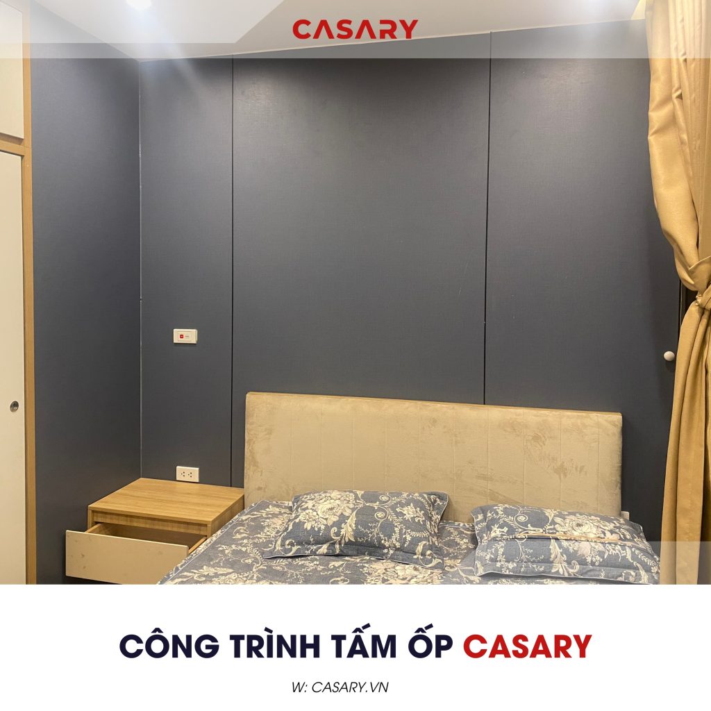 Tấm ốp than tre Casary màu S308 19 Công trình thưc tế tấm ốp than tẻ Casary