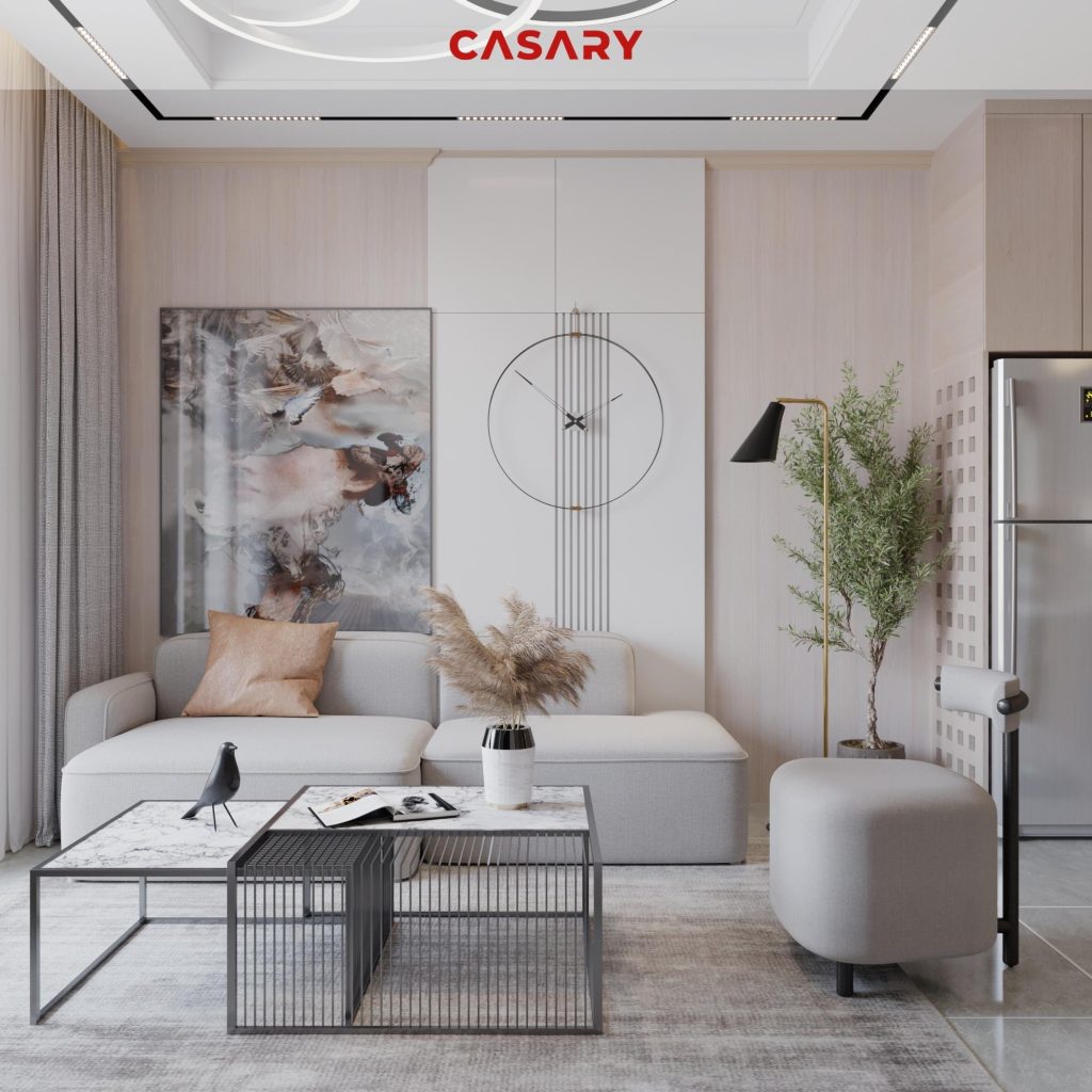 Công trình thưc tế tấm ốp than tre Casary