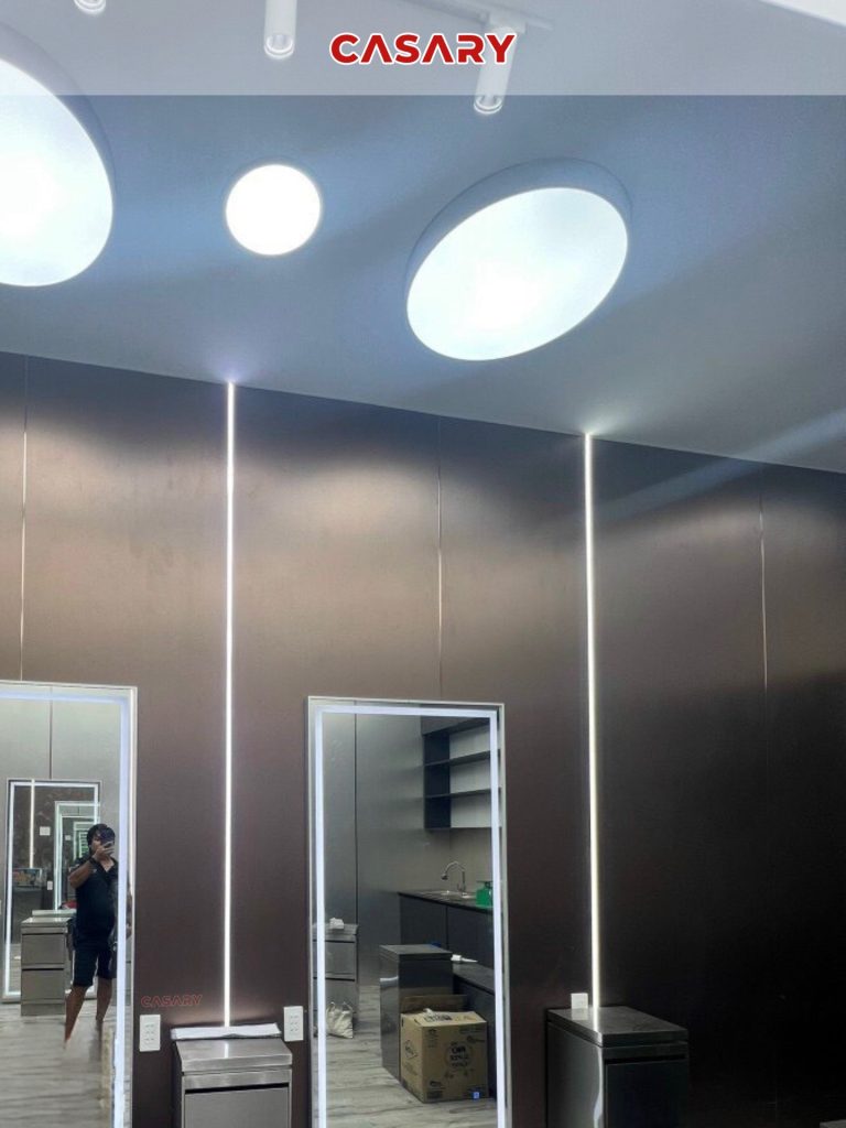 Công trình thưc tế tấm ốp than tre Casary