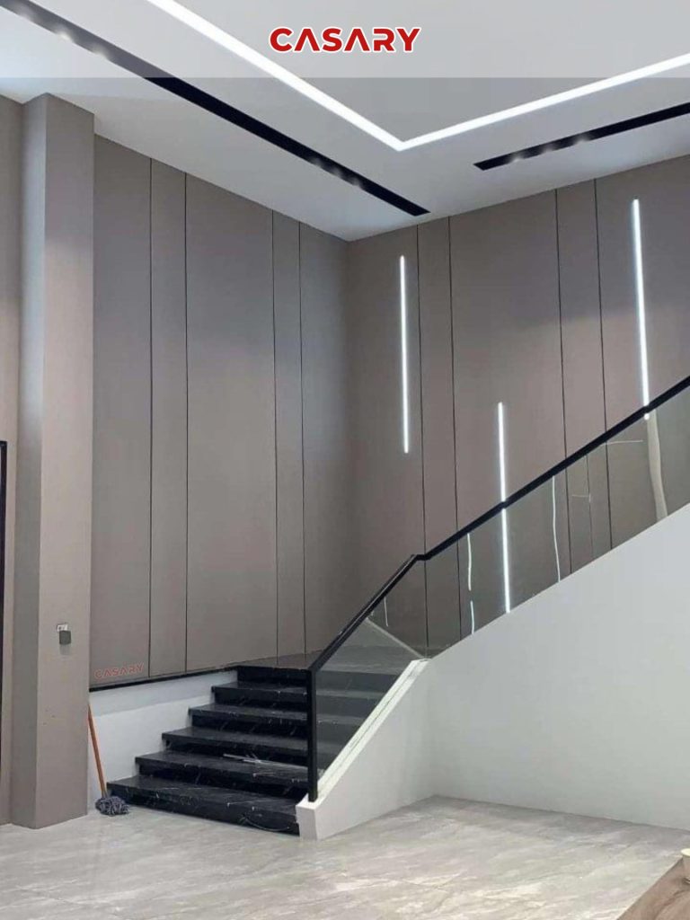 Công trình thưc tế tấm ốp than tre Casary