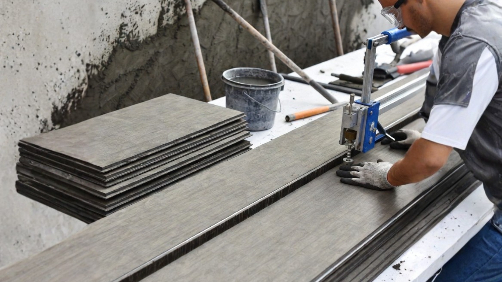 Quy trình thi công tấm ốp than tre chuẩn xưởng – Những lỗi thường gặp & cách khắc phục 3 Cắt tấm ốp than tre theo kích thước