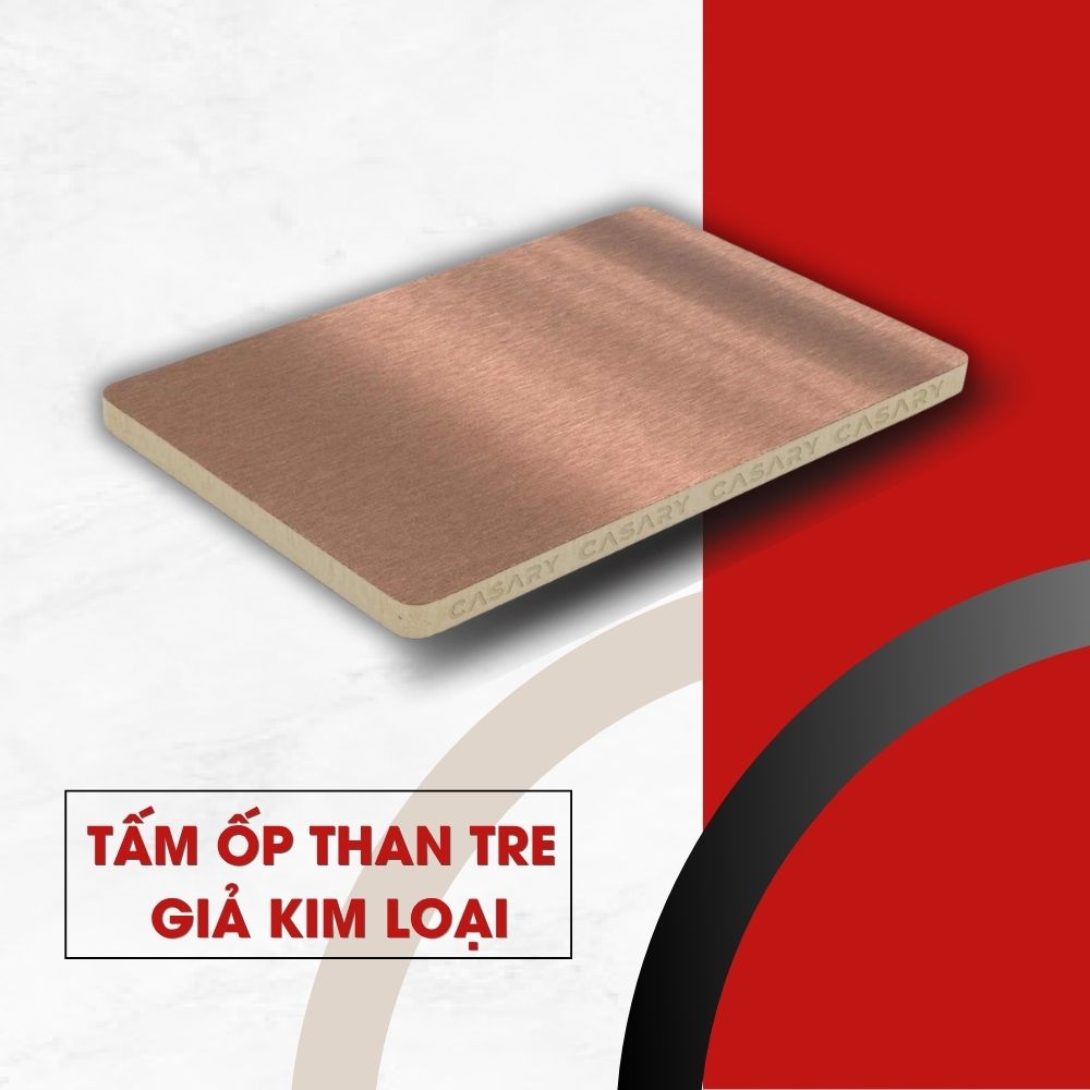 Tấm ốp than tre giả kim loại