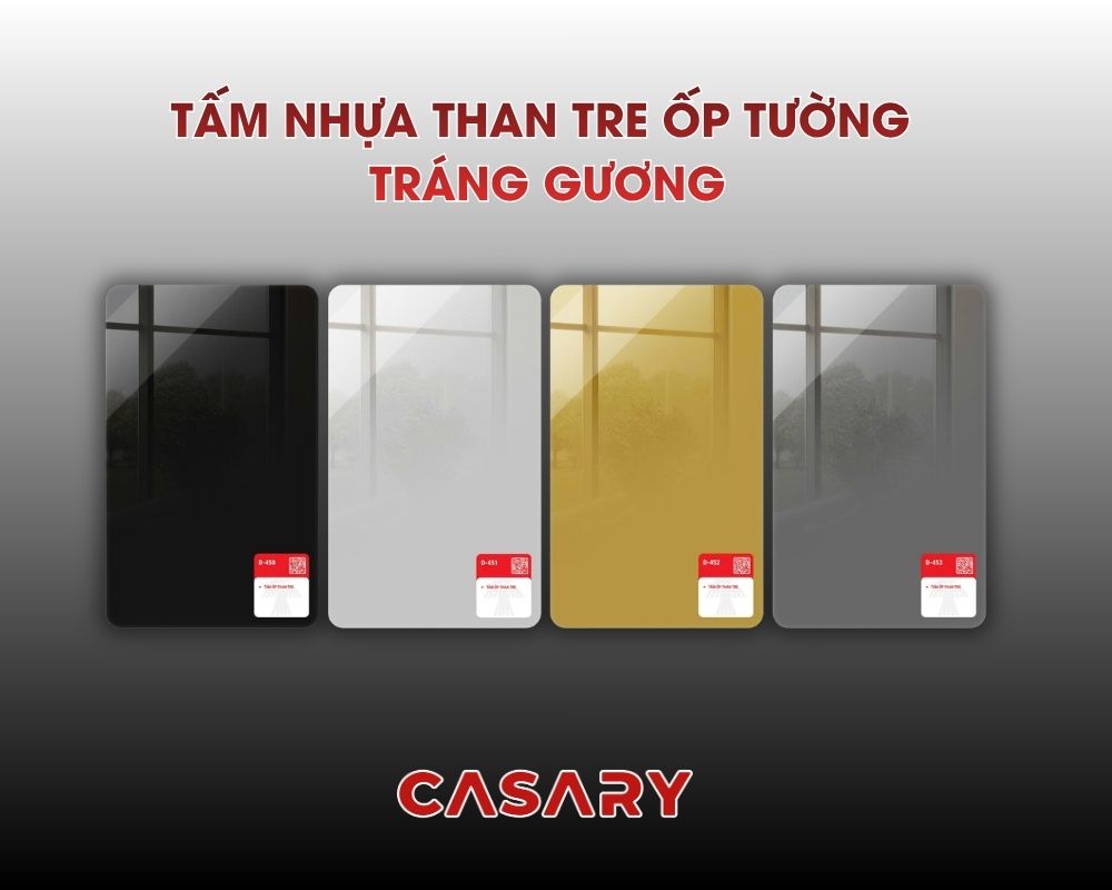Tấm nhựa than tre ốp tường tráng gương
