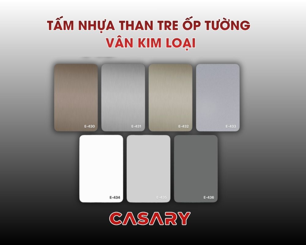 Tấm nhựa than tre ốp tường kim loại