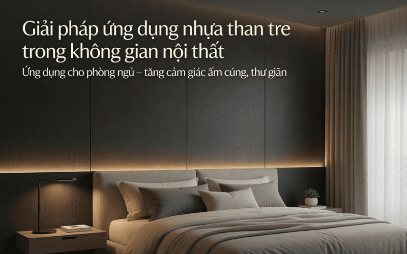 Nhựa than tre là gì? Giải pháp ứng dụng nhựa than tre trong không gian nội thất? 5 Ứng dụng nhựa than tre cho phòng ngủ
