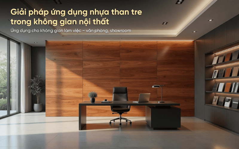 Nhựa than tre là gì? Giải pháp ứng dụng nhựa than tre trong không gian nội thất? 6 Ứng dụng nhựa than tre cho không gian làm việc