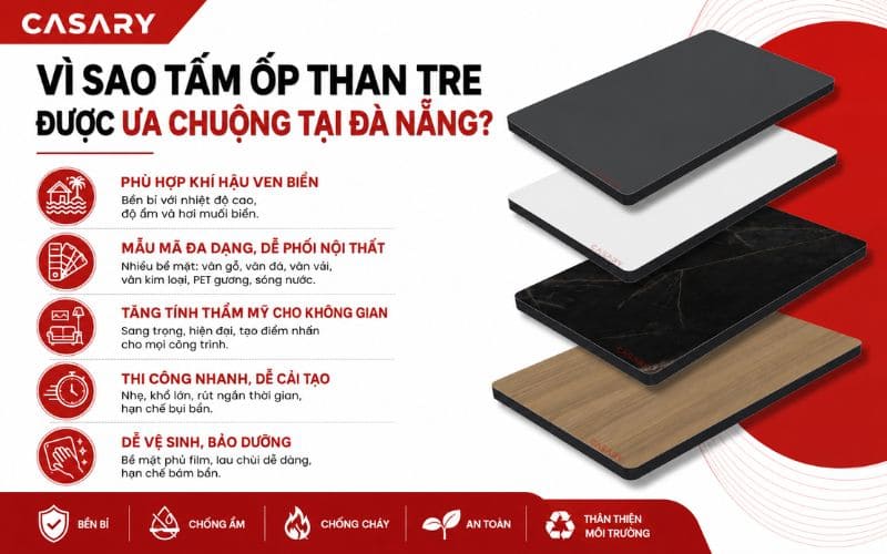 Lý do tấm ốp than tre Đà Nẵng được ưa chuộng
