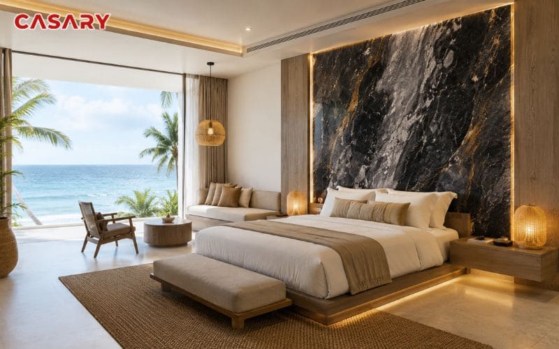 Sử dụng tấm ốp than tre Nha Trang cho Resort ven biển
