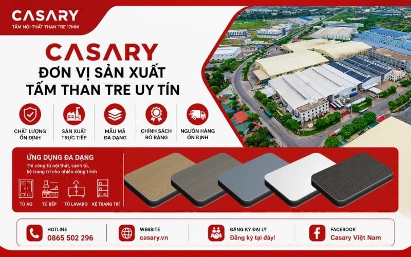 CASARY - Đơn vị sản xuất tấm than tre uy tín