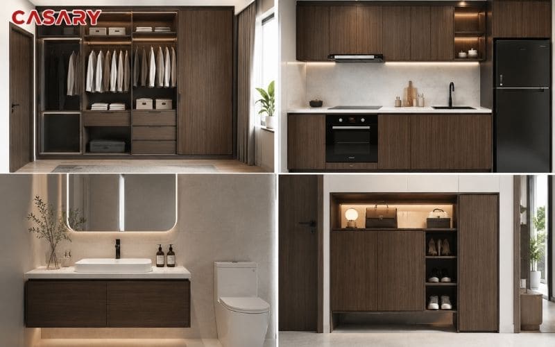 Tấm than tre 17 mm dùng để thi công tủ và cánh tủ nội thất 