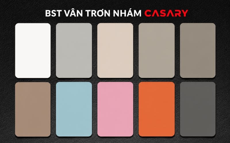 Bảng màu tấm ốp than tre đơn sắc đa dạng lựa chọn cho mọi công trình