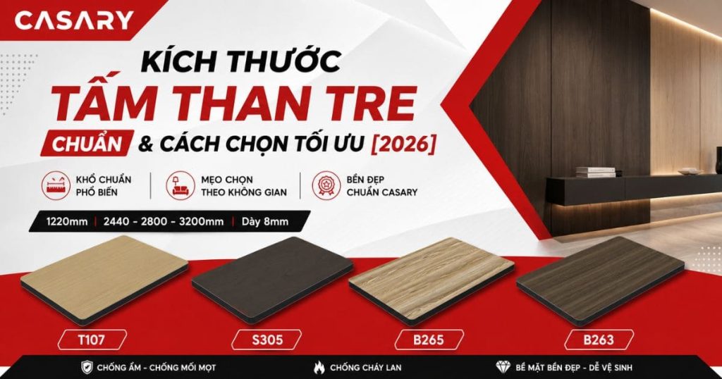Kích thước tấm ốp than tre tiêu chuẩn cập nhật 2026 1 Kích thước tấm than tre