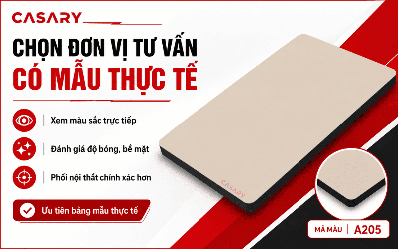 Chọn đơn vị tư vấn có mẫu thực tế