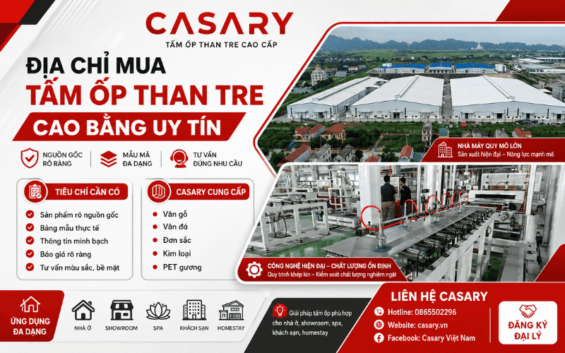 Địa chỉ mua tấm ốp than tre Cao Bằng uy tín