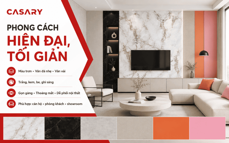 Phong cách hiện đại, tối giản