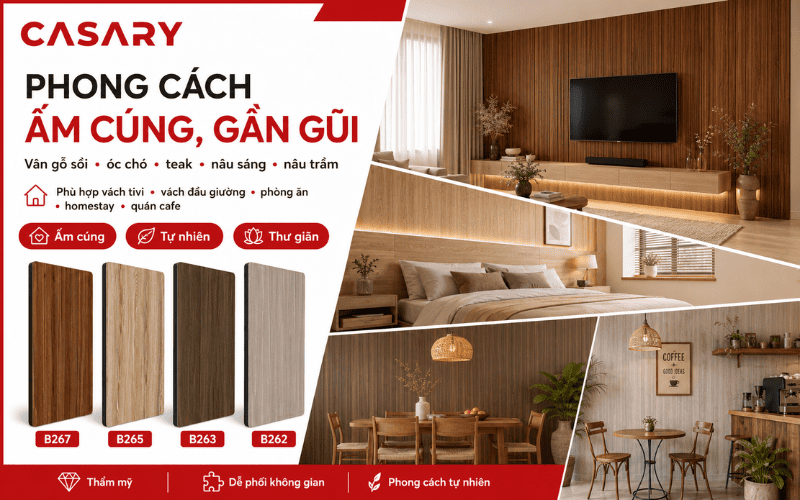 Phong cách ấm cúng, gần gũi