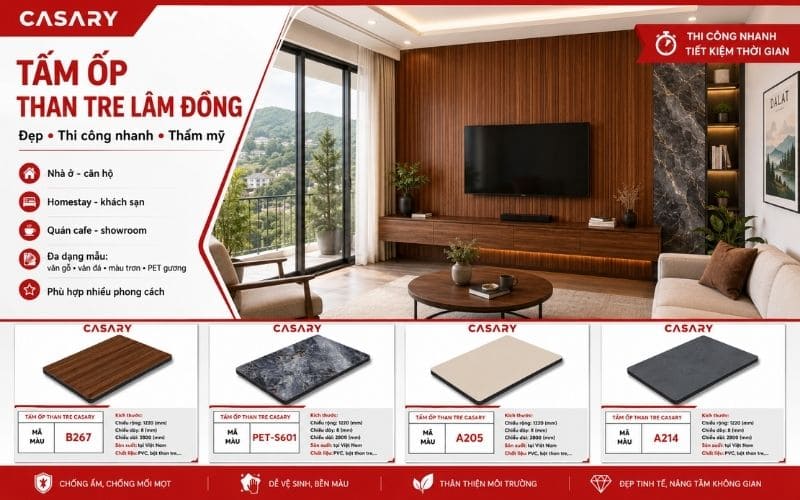 Nhu cầu sử dụng tấm ốp than tre Lâm Đồng