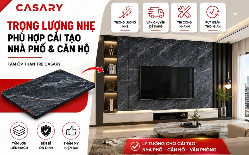 Trọng lượng nhẹ giúp thi công cải tạo nhà phố nhanh chóng